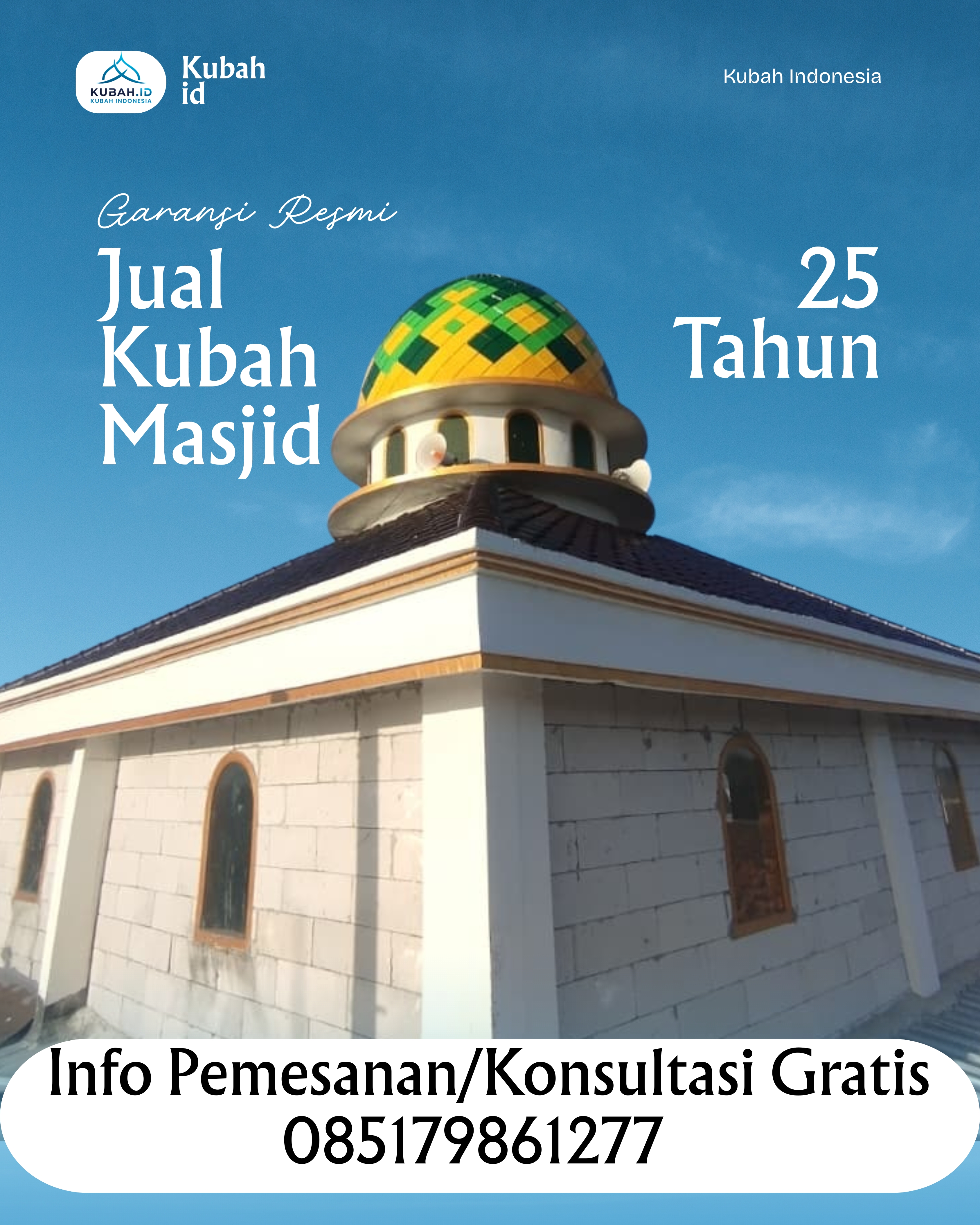 KUBAH MASJID HARGA TERJANGKAU DI KEC IV JURAI, KAB PESISIR SELATAN, SUMATERA BARAT (WA: 085179861277)