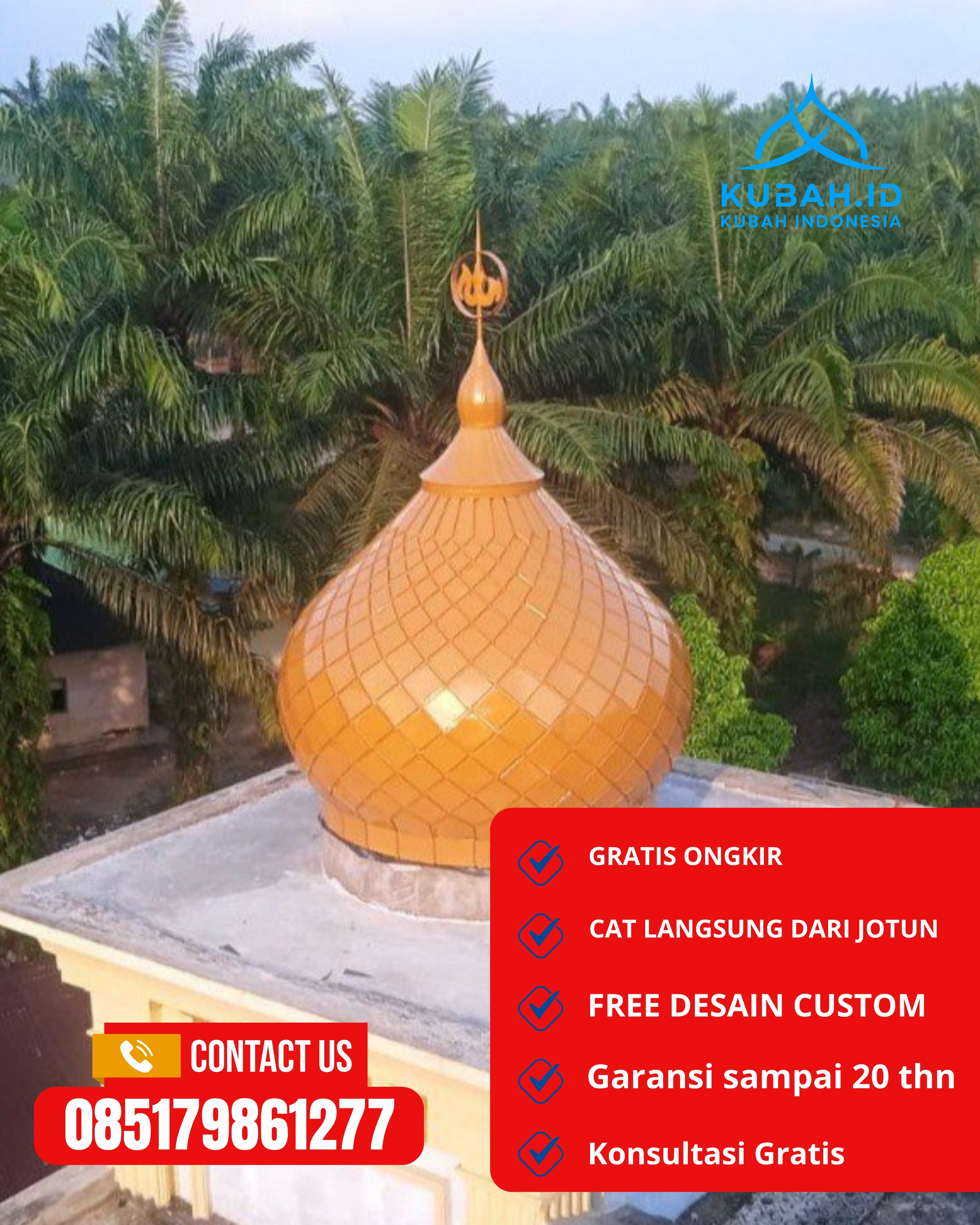 KUBAH MASJID HARGA TERJANGKAU DI KEC WONOGIRI, KAB WONOGIRI, JATENG (WA: 085179861277)