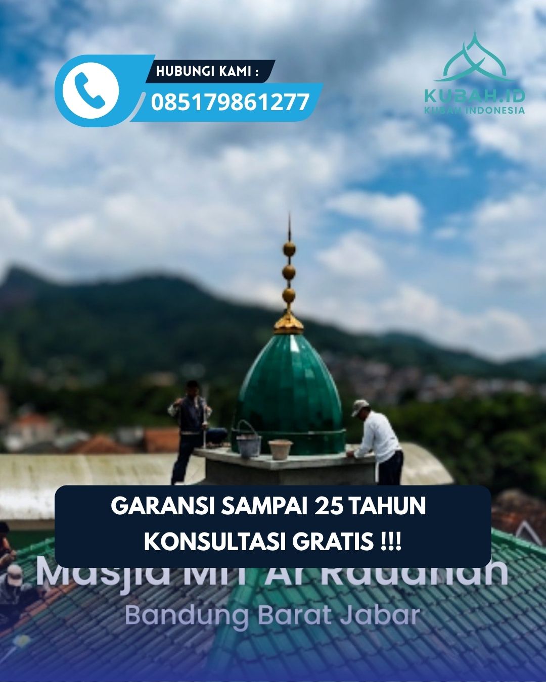 JUAL KUBAH MASJID PREMIUM DI KEC NGANJUK, KAB NGANJUK, JATIM (WA: 085179861277)