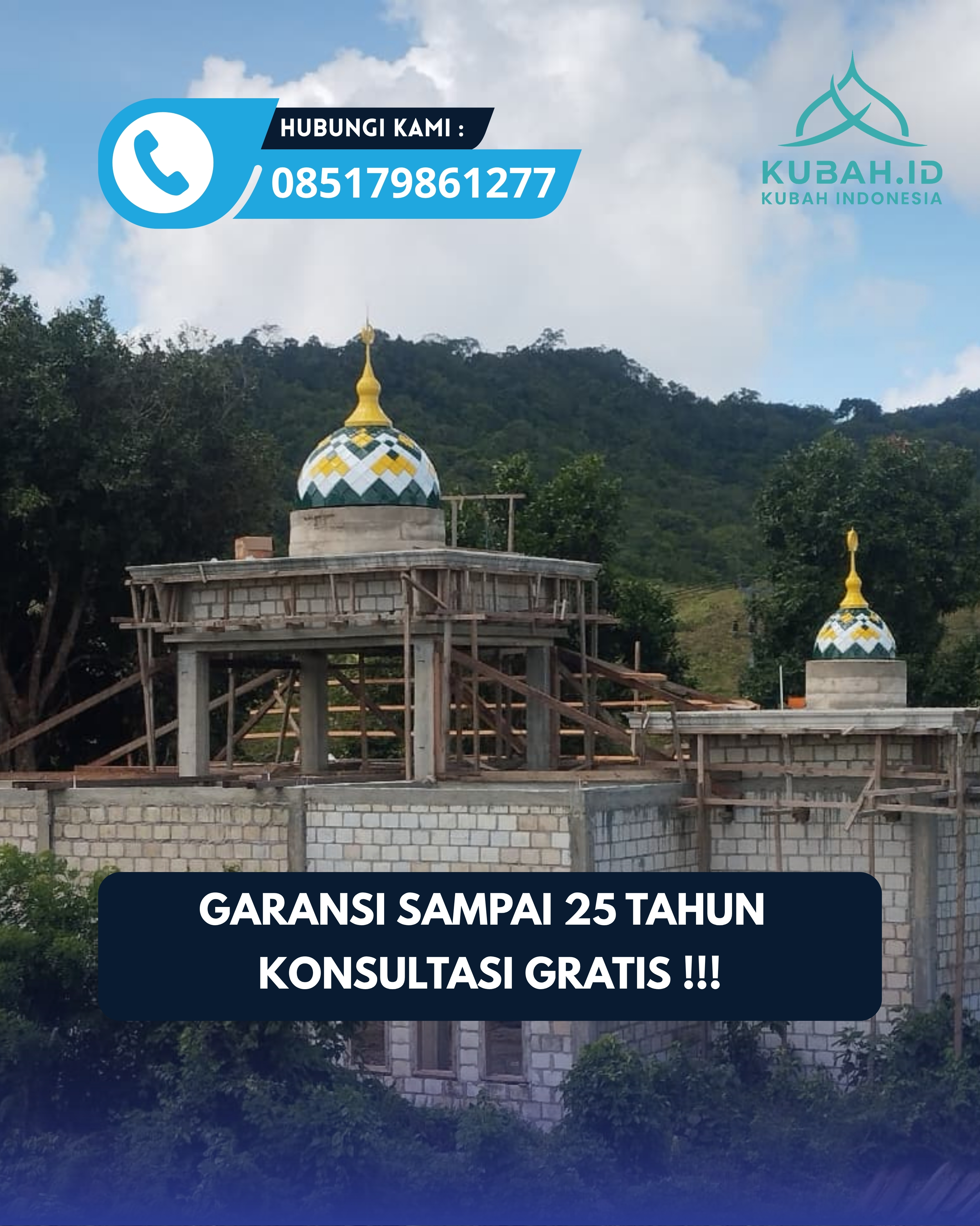 PABRIK KUBAH MASJID MODERN DI KEC PEKALONGAN TIMUR, KOTA PEKALONGAN, JATENG (WA: 085179861277)