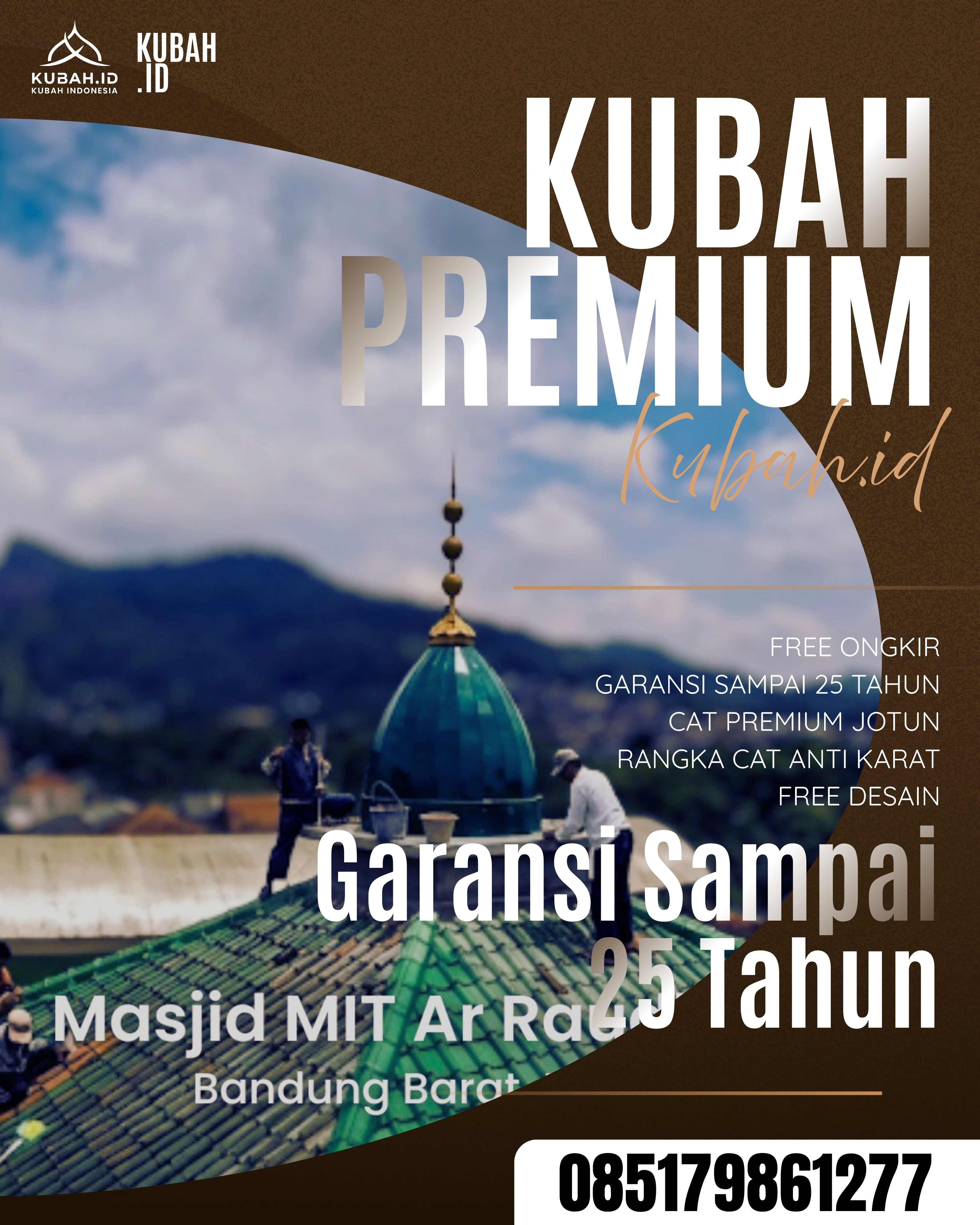 SPESIALIS KUBAH MASJID GARANSI RESMI DI KEC RUPIT, KAB MUSI RAWAS UTARA, SUMATERA SELATAN (WA: 085179861277)