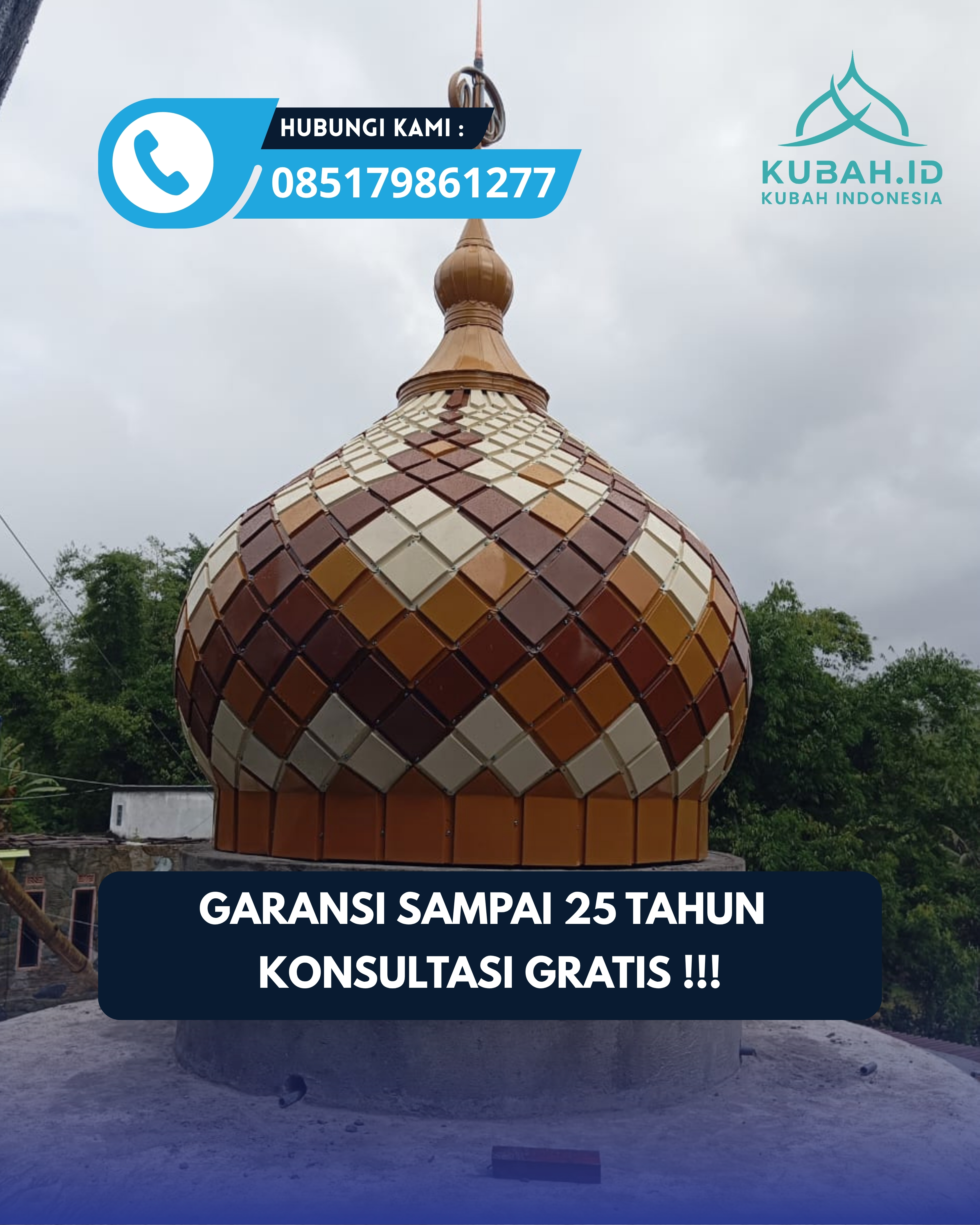 KUBAH MASJID DESAIN ELEGAN DI KEC MAOSPATI, KAB MAGETAN, JATIM (WA: 085179861277)