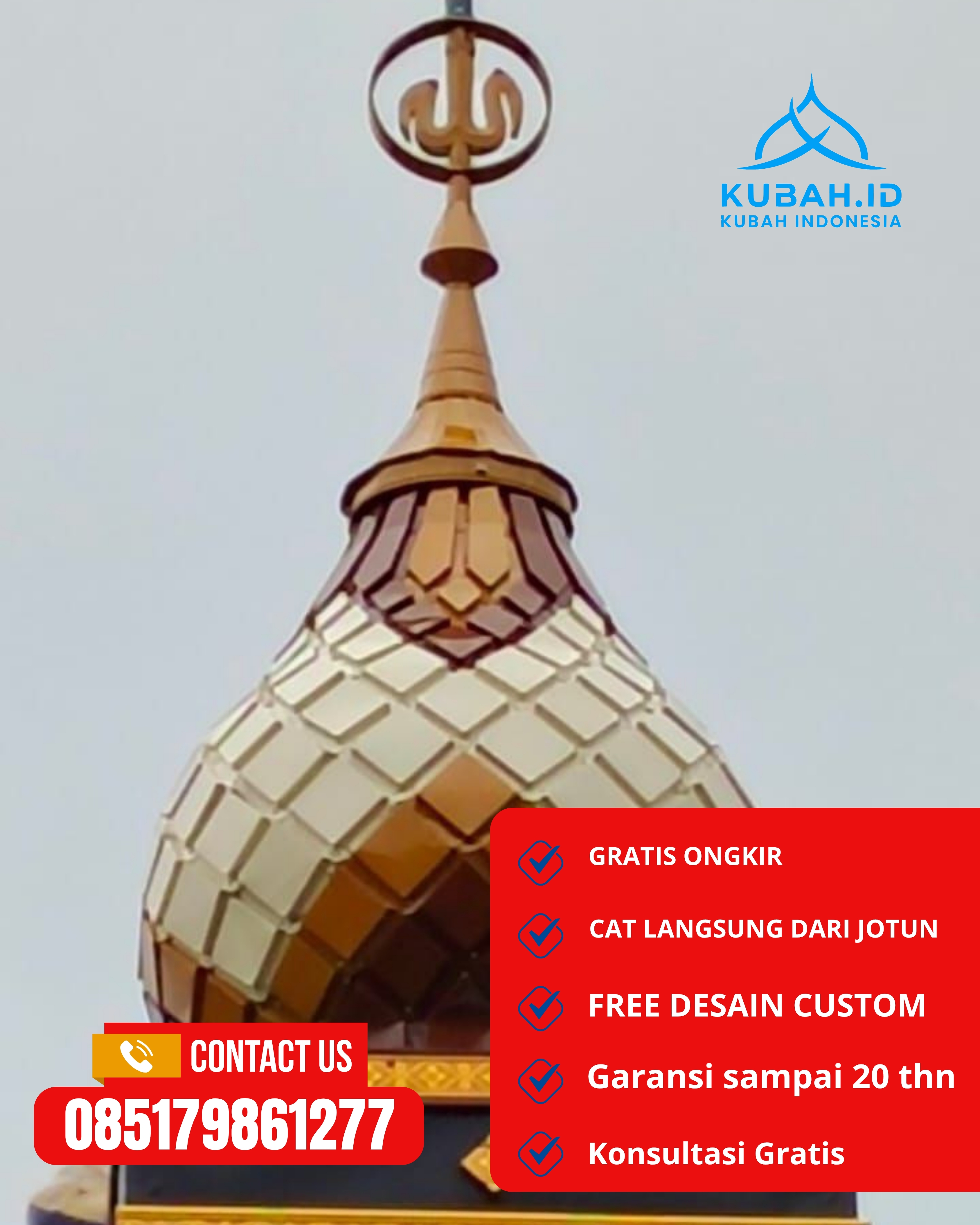 SPESIALIS KUBAH MASJID GARANSI RESMI DI KEC KETAPANG, KAB SAMPANG, JATIM (WA: 085179861277)