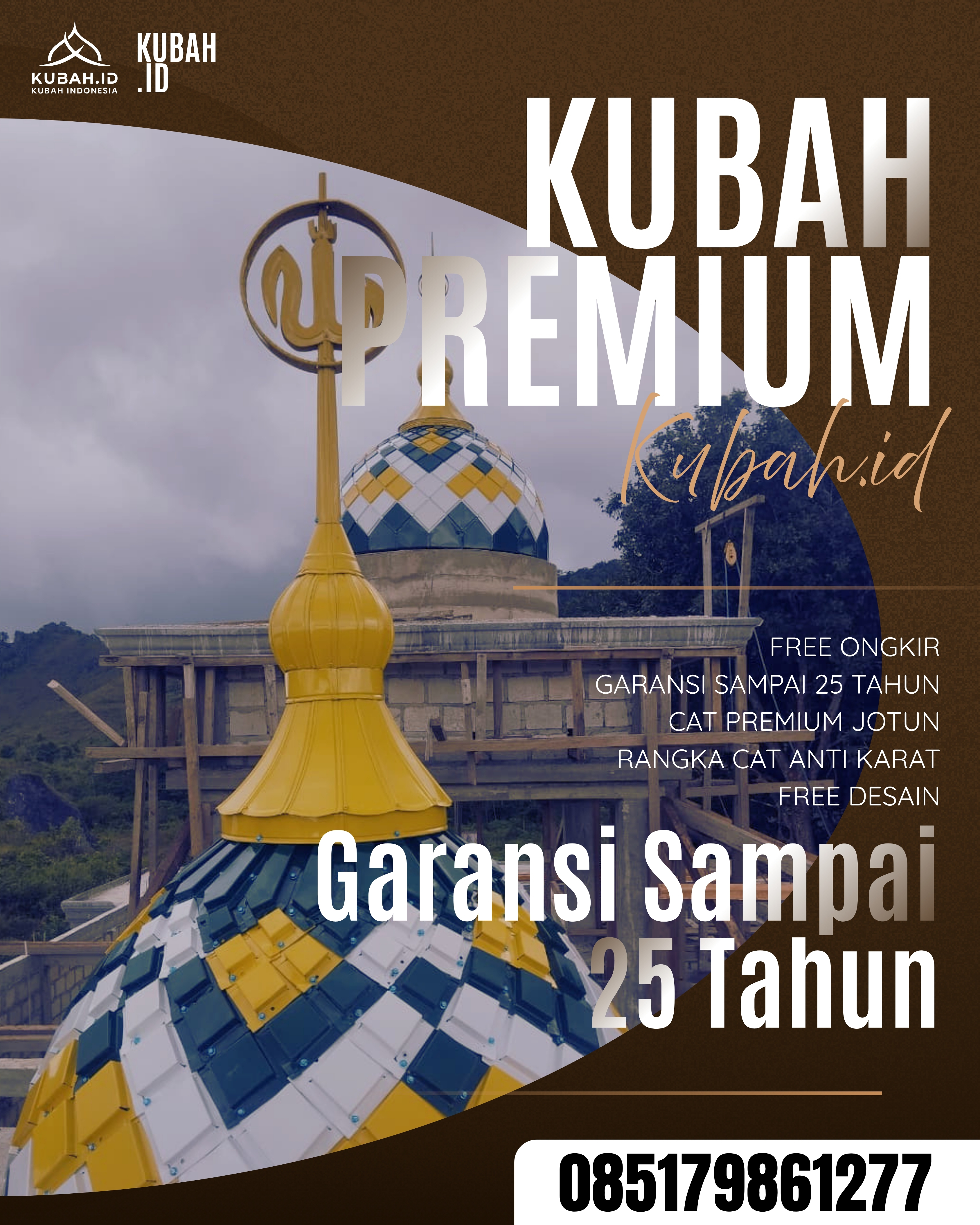 PUSAT KUBAH MASJID BERKUALITAS DI KEC MUARADUA, KAB OKU SELATAN, SUMATERA SELATAN (WA: 085179861277)