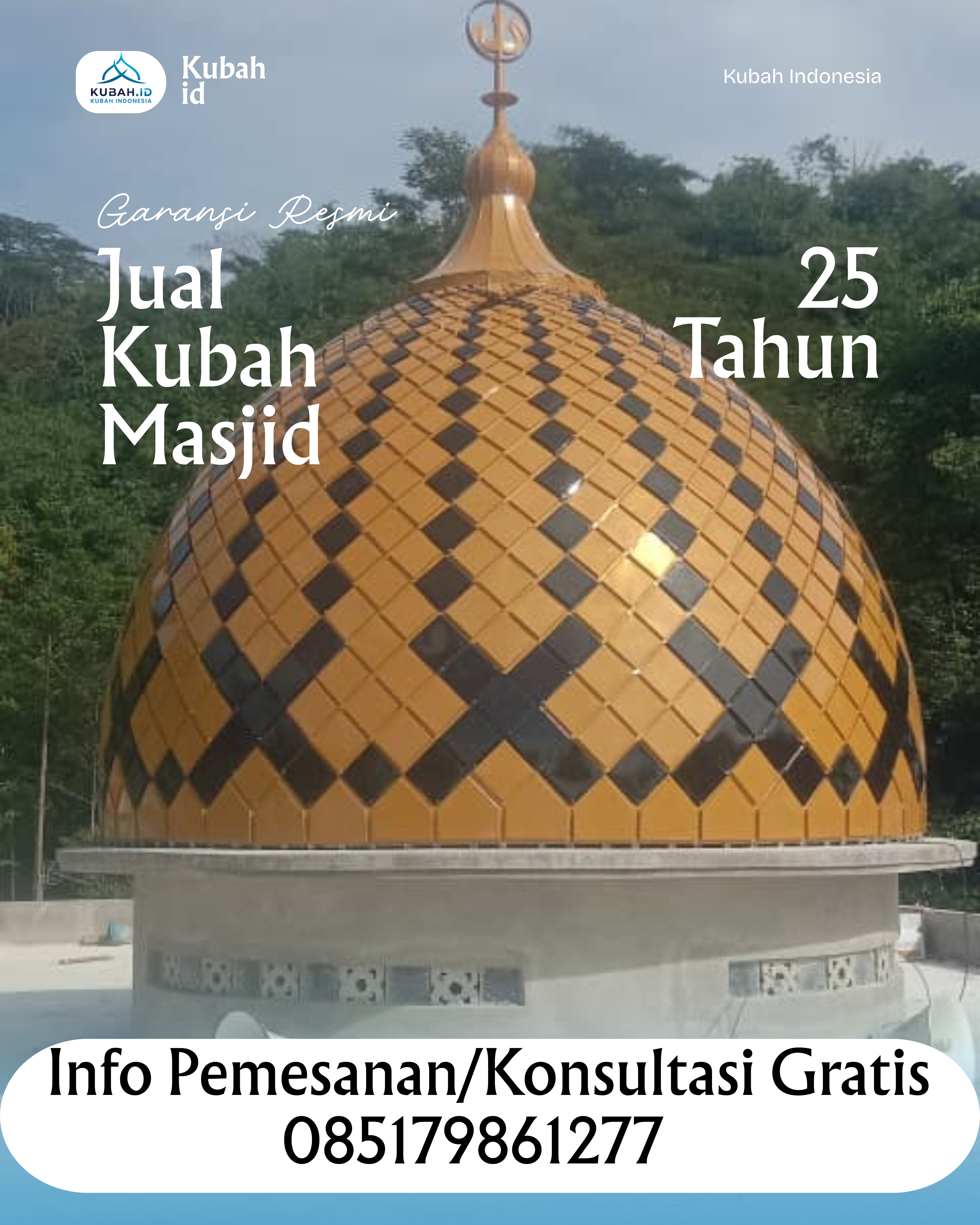 KUBAH MASJID DESAIN ELEGAN DI KEC PAYAKUMBUH, KAB LIMA PULUH KOTA, SUMATERA BARAT (WA: 085179861277)