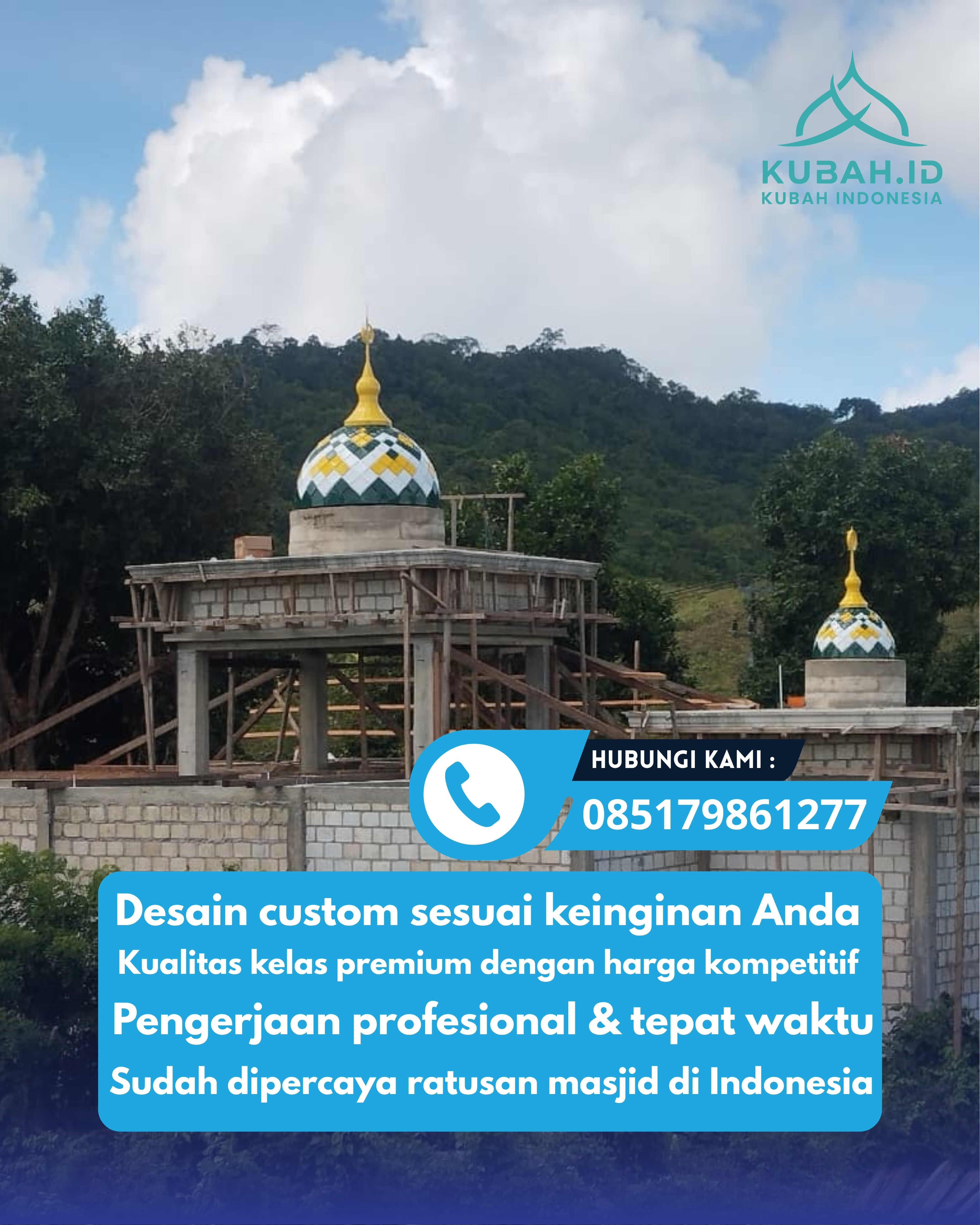 JUAL KUBAH MASJID TAHAN LAMA DI KEC PEMALANG, KAB PEMALANG, JATENG (WA: 085179861277)