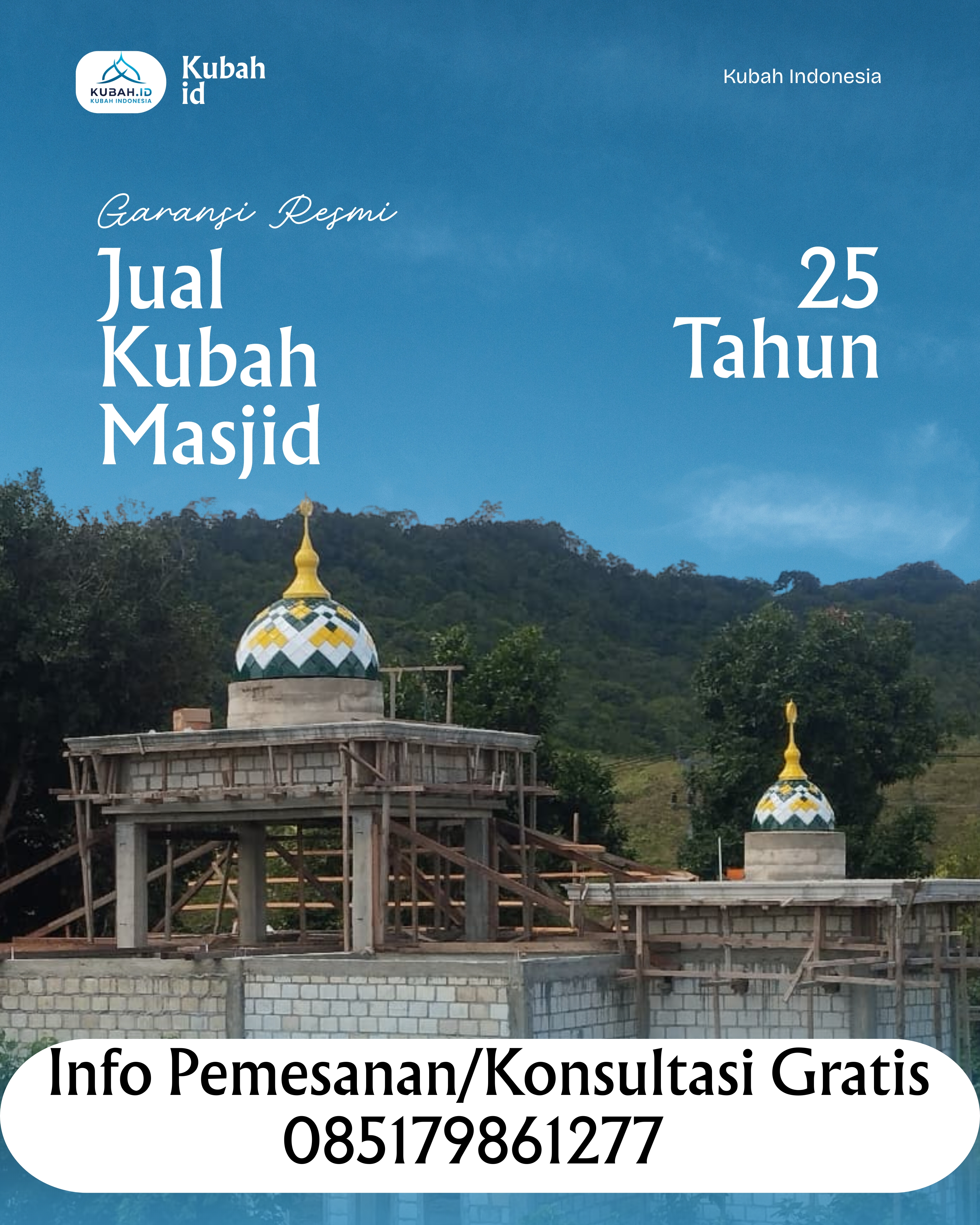 PRODUSEN KUBAH MASJID EKSKLUSIF DI KEC SALIMPAUNG, KAB TANAH DATAR, SUMATERA BARAT (WA: 085179861277)