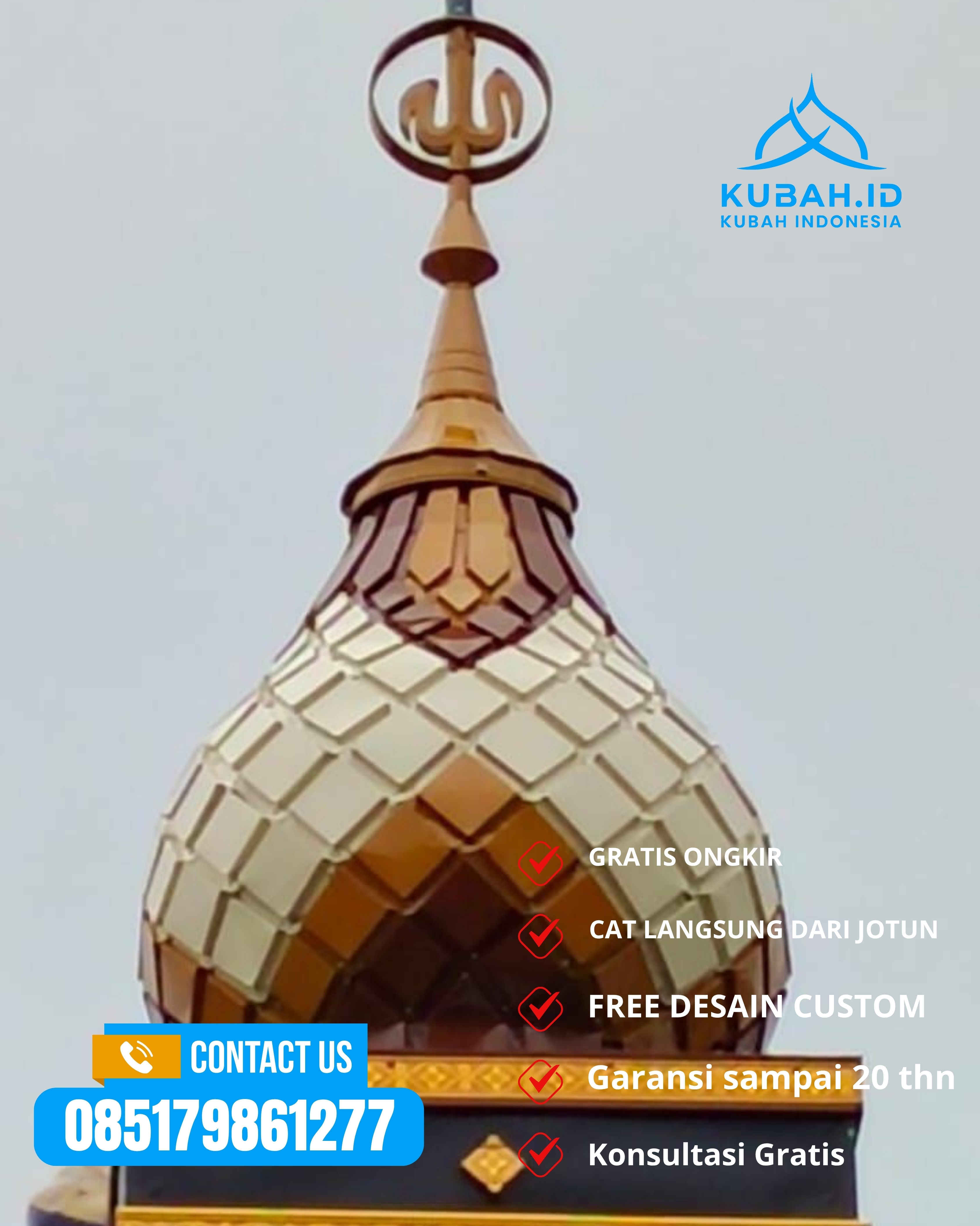 KUBAH MASJID HARGA TERJANGKAU DI KEC PAMEKASAN, KAB PAMEKASAN, JATIM (WA: 085179861277)