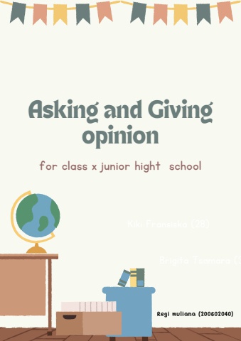 Asking and Giving Opinion