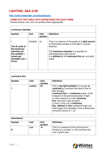 Lighting Q-A 2100