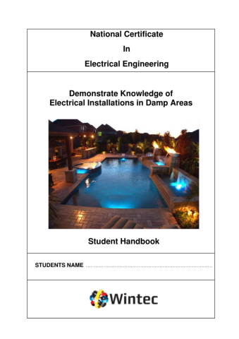 Damp Situations Electrical Installations