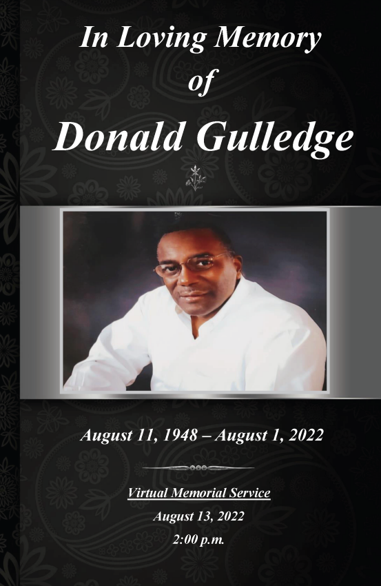 Donald Gulledge Obituary - August 13, 2022