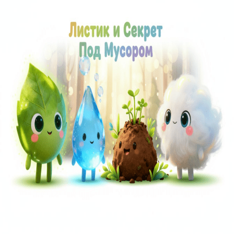листик и секрет под мусором