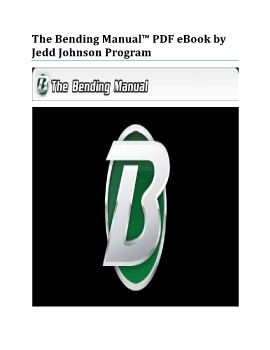 The Bending Manual™ PDF eBook by Jedd Johnson