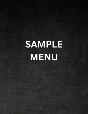 SAMPLE MENU