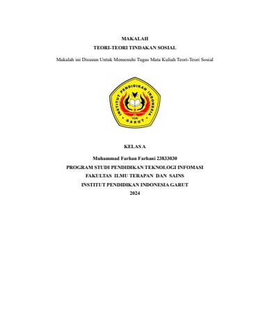 MAKALAH TEORI-TEORI SOSIAL Farhan