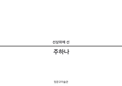 선상위에 선 :: 주하나展