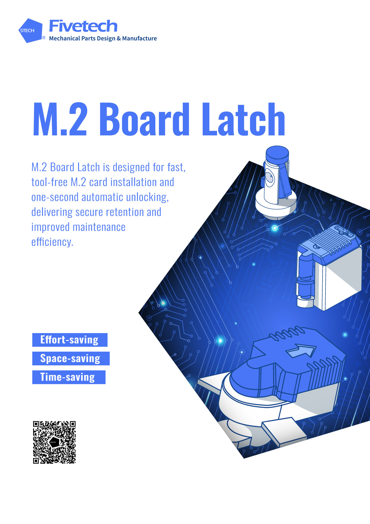 Fivetech-M.2 board Latch