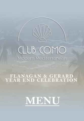 F&G Year End Celebration Singles Menu