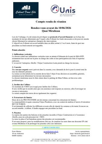 20260610 - Rendez-vous avocat du 10/06/2026