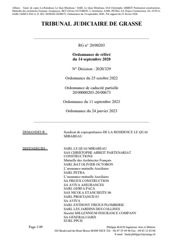 20260223 - Pre-Rapport Ordonnance de refere du  14-02-2020