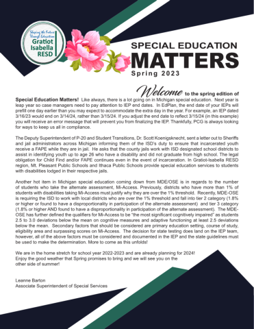 Special Education Matters Spring 2023