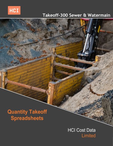 takeoff-300-sewer & water quantity takeoff spreadsheets