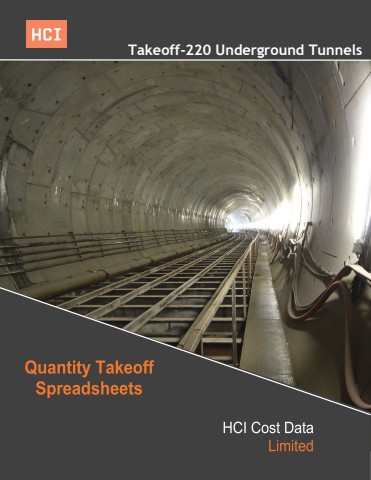 takeoff-220 underground tunnels quantity takeoff
