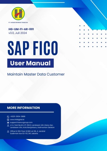 HG-UM-FI-AR-001 Maintain Master Data Customer
