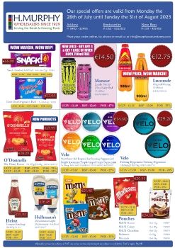 August Retail Offers - H.Murphy Wholesalers