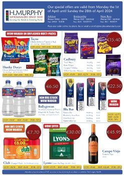 April Special Offers - H.Murphy Wholesalers