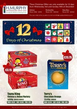 Offers for the 12 Days of Christmas - H.Murphy Wholesalers