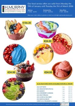 January to March - Food Service Offers - H.Murphy Wholesalers