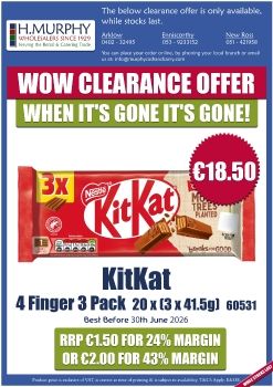 KitKat Clearance Offer - H.Murphy Wholesalers