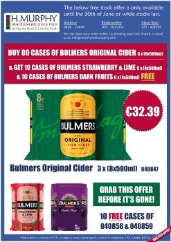 Bulmers & Carlsberg Offers - H.Murphy Wholesalers