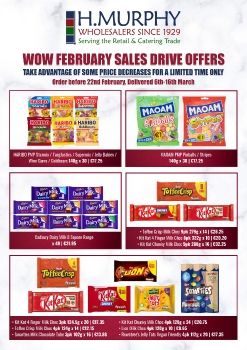 WOW February Sales Drive Offers - H.Murphy Wholesalers