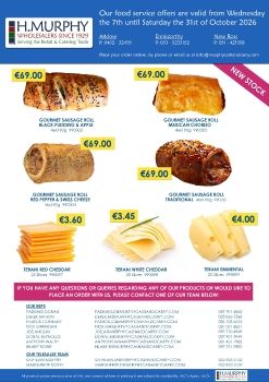 October Food Service Offers - H.Murphy Wholesalers