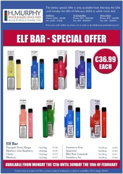 Elf Bar - Special Offer - H.Murphy Wholesalers