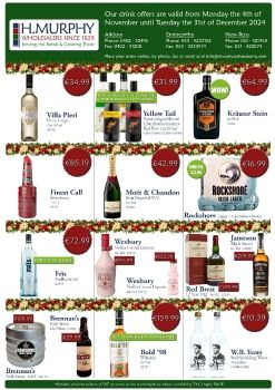 Christmas 2024 Drink Offers - H.Murphy Wholesalers