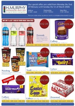 February Special Offers - H.Murphy Wholesalers