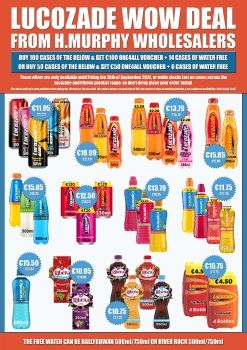 September Lucozade Wow Deal - H.Murphy Wholesalers