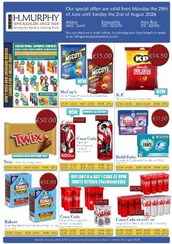July Retail Leaflet - H.Murphy Wholesalers