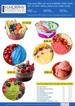 Acai Leaflet - H.Murphy Wholesalers