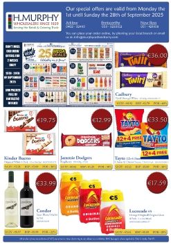 September Retail Offers - H.Murphy Wholesalers