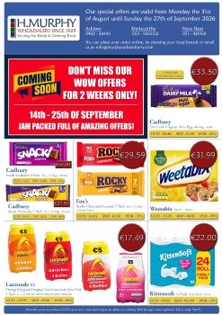 September Special Offers - H.Murphy Wholesalers