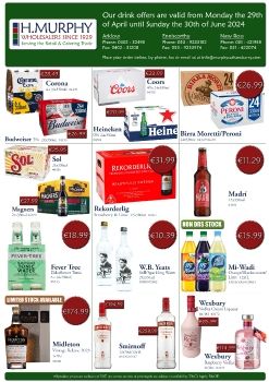 May & June - Drink Offers - H.Murphy Wholesalers