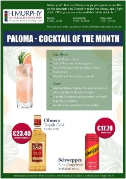 Paloma - Cocktail of the Month - H.Murphy Wholesalers