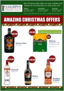 Christmas Drink Offers - H.Murphy Wholesalers