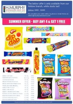 Summer Sweets Offer - H.Murphy Wholesalers