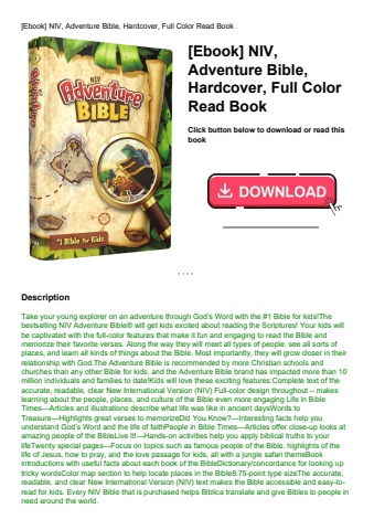 [ebook] niv  adventure bible  hardcover  full color read book